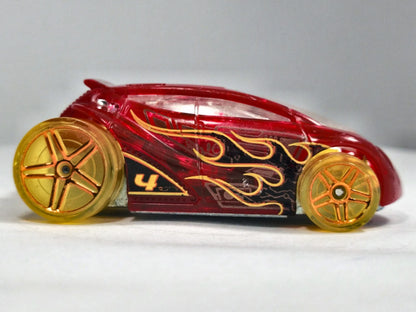 Vendetta Hot Wheels 2005 Czerwony Przeźroczysty 1:64 – zdjęcie 4