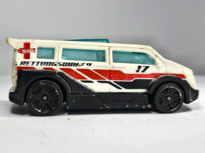 Speedbox Hot Wheels 2012 HW CITY 1:64 17 Luzak Biały Ambulans – zdjęcie 4
