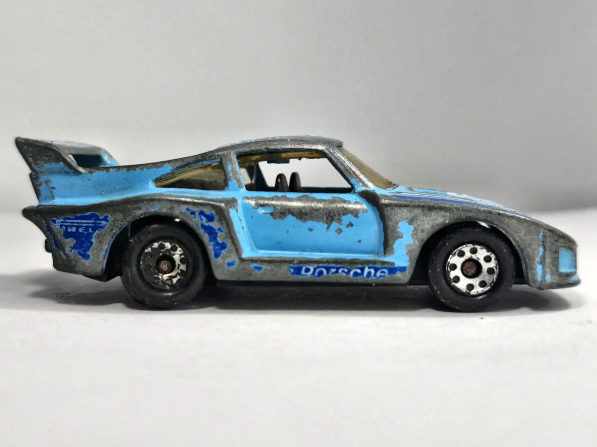 RACING PORSCHE 935 Matchbox '80 Błękitny 1:58 Made in Macau – zdjęcie 4