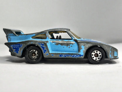 RACING PORSCHE 935 Matchbox '80 Błękitny 1:58 Made in Macau – zdjęcie 4