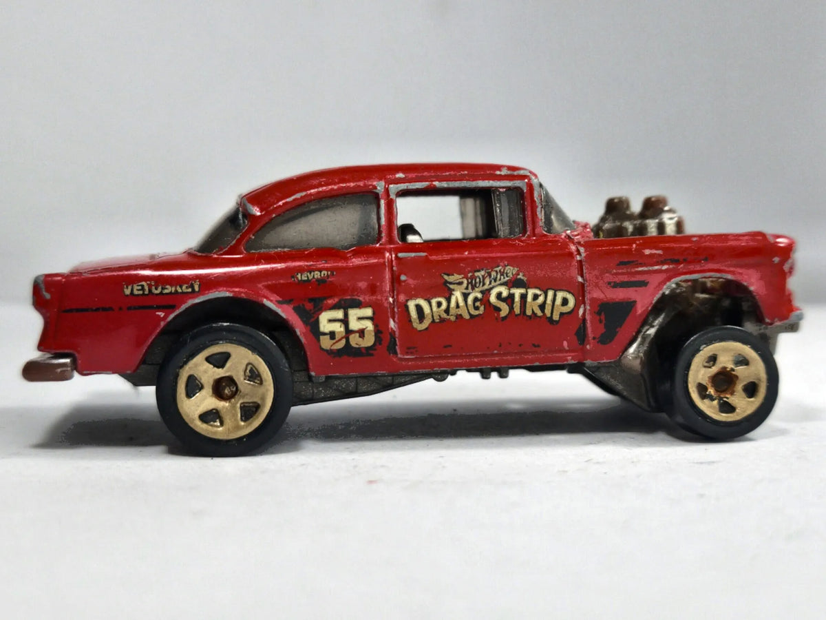 Chevrolet Bel Air Gasser Hot Wheels 2012 HW Racing 1:64 Gasser Luzak – zdjęcie 4