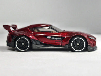 ’20 TOYOTA GR SUPRA, Hot Wheels 2020, Die cast GRX20, Bordowy 1:58 Resoraki – zdjęcie 4