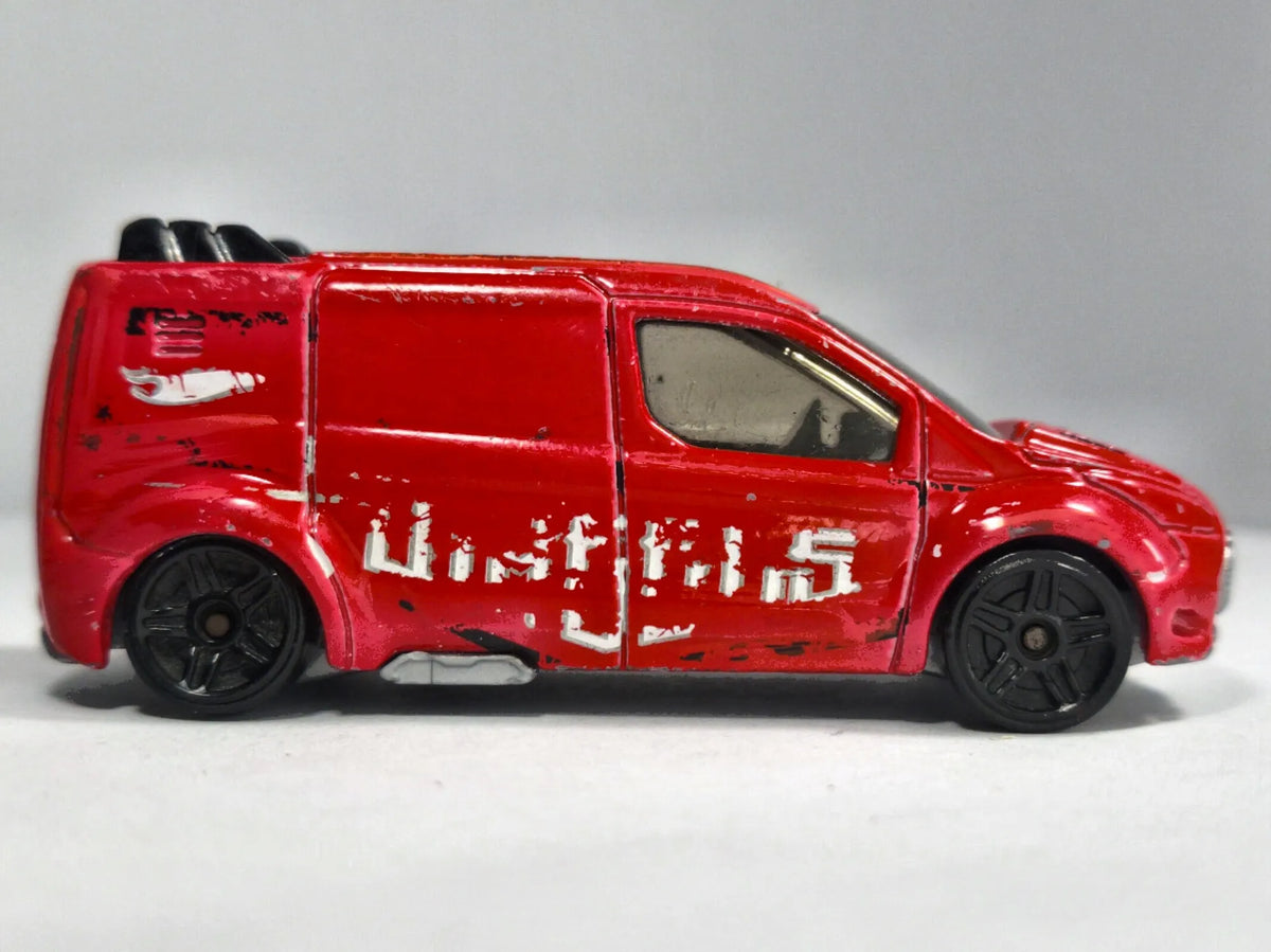 FORD TRANSIT CONNECT, Hot Wheels 2014, Die cast, Czerwony, 1:64, Resoraki – zdjęcie 4