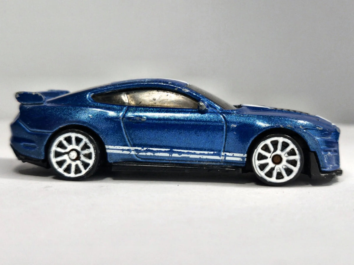 FORD SHELBY GT500, Hot Wheels 2020, Die cast GHB32, Niebieski 1:64 Resoraki – zdjęcie 4