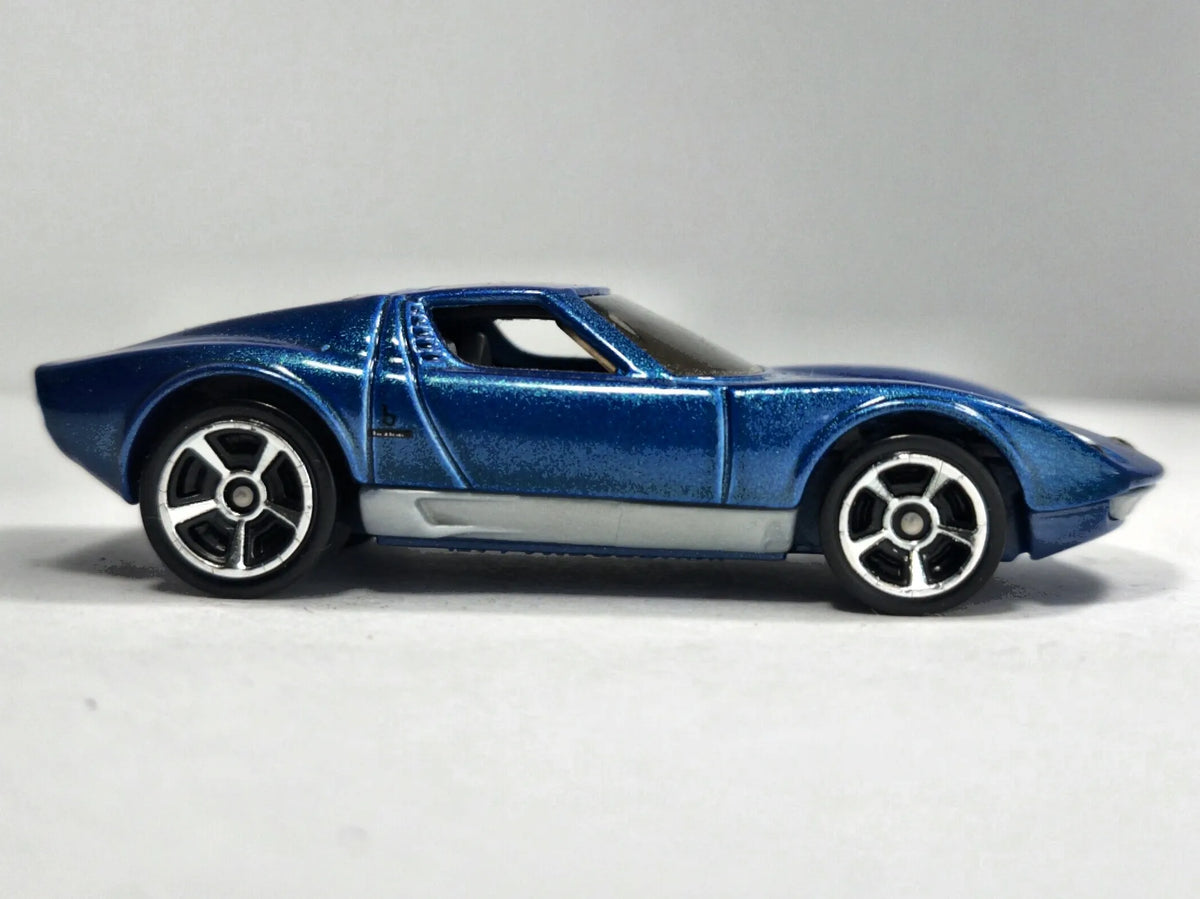 '71 LAMBORGHINI MIURA P400SV Hot Wheels 2017 Niebieski 1:64 – zdjęcie 4
