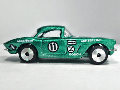 1962 CORVETTE Lasers Matchbox 1982 Zielony 1:59 Made in Macau – zdjęcie 4
