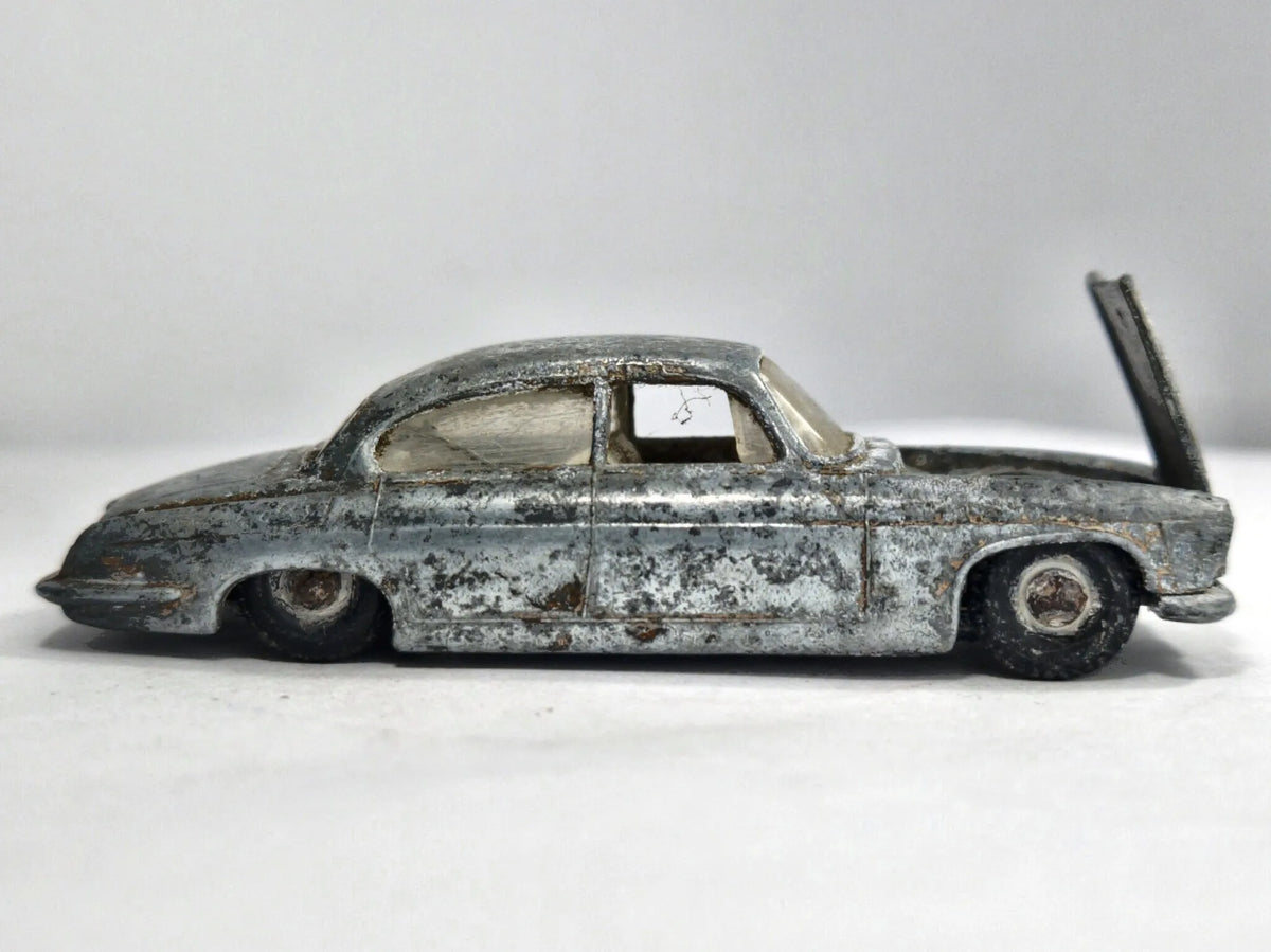 JAGUAR MK10 Matchbox '60 Srebrna Patyna 1:72 Made in England – zdjęcie 4