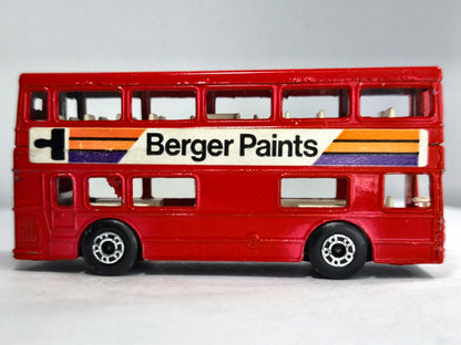 THE LONDONER Matchbox 1972 Czerwony 1:72 Made in England Berger Paints – zdjęcie 4
