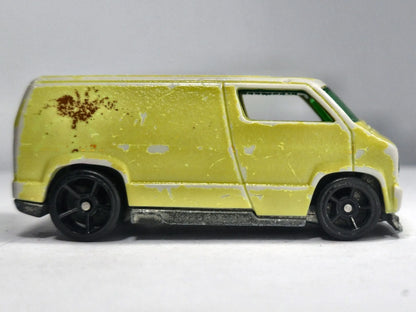 CUSTOM '77 DODGE VAN, Hot Wheels 2007, Die cast, Żółty Color Shifters, 1:64 – zdjęcie 4
