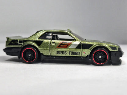 1982 NISSAN SKYLINE R30, Hot Wheels 2017, Die cast FJV44, Zielony, 1:64 – zdjęcie 4