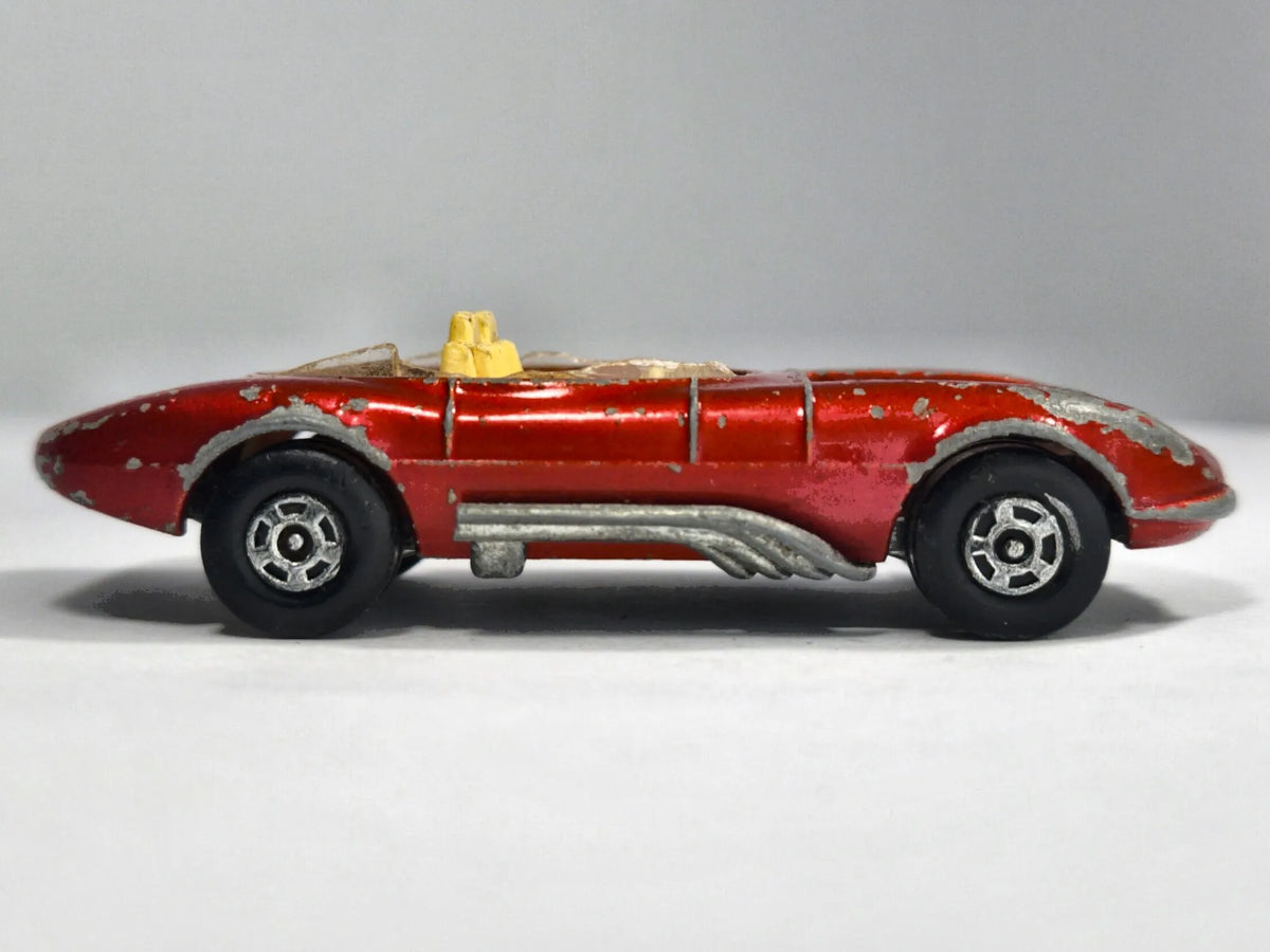 HOT ROD DRAGUAR, Matchbox 1970, Made in England, Die cast 36, Czerwony – zdjęcie 4