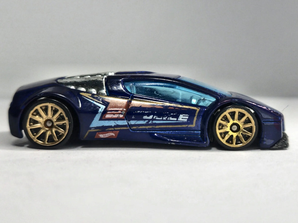 ZOTIC POLICE, Hot Wheels 2002, Die cast 56361, Niebieski, 1:64, Resoraki – zdjęcie 4