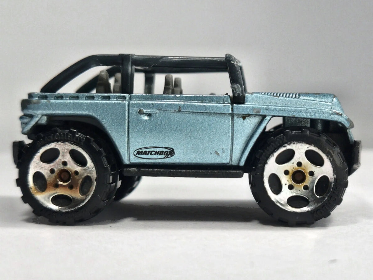 JEEP WILLYS CONCEPT, Matchbox 2002, Die cast, Błękitny, 1:59, Resoraki – zdjęcie 4