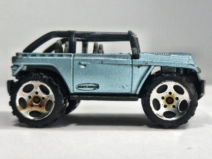 JEEP WILLYS CONCEPT, Matchbox 2002, Die cast, Błękitny, 1:59, Resoraki – zdjęcie 4