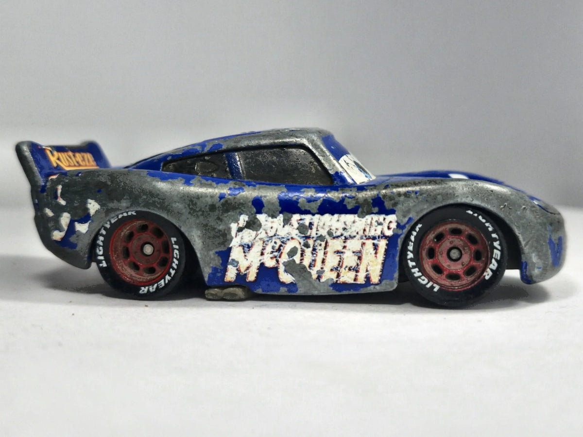 ZYGZAK MCQUEEN Z FILMU AUTA, Disney, Die cast, Niebieski,, 1:55, Resoraki – zdjęcie 4