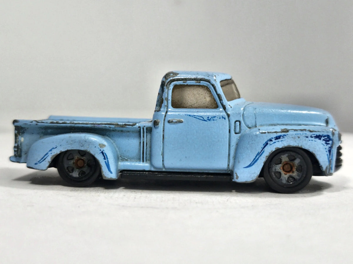 ’52 Chevy Pickup Hot Wheels 2014 1:64 Pickup Luzak Niebieski – zdjęcie 4