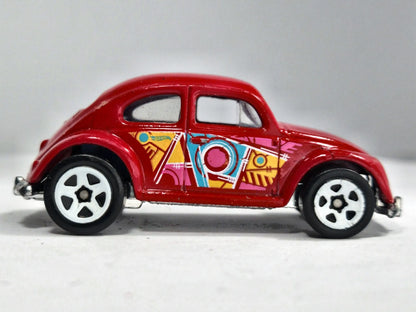 VOLKSWAGEN BEETLE (GARBUS) Hot Wheels 1998 Czerwony 1:64 – zdjęcie 4