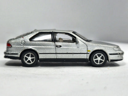 Saab 9-3 Coupé Hongwell 1:72 Luzak Srebrny – zdjęcie 4