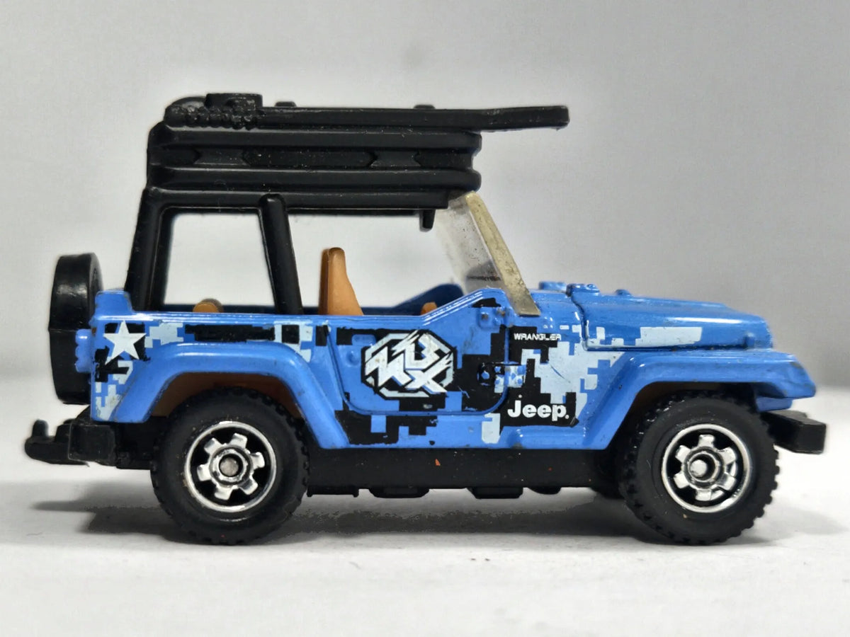 Jeep Scrambler Matchbox 2003 First Editions 1:64 Jeep 4x4 Luzak Niebieski – zdjęcie 4