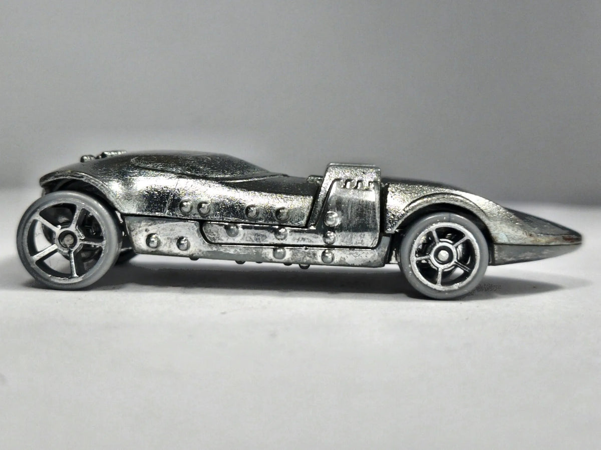 TWIN MILL, Hot Wheels 2022, Die cast HKG33, Srebrny chrom, 1:64, Resoraki – zdjęcie 4