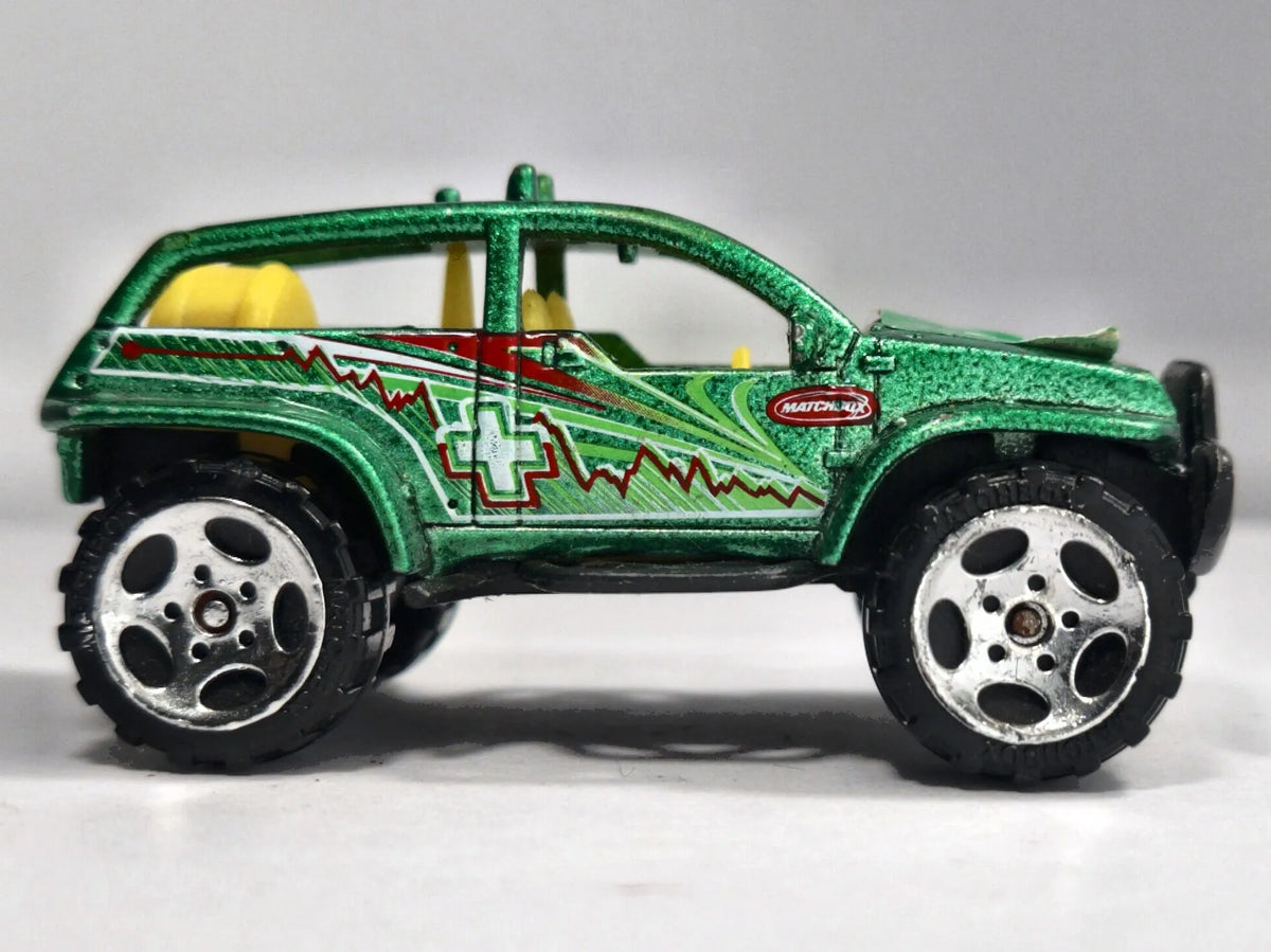 4X4 BUGGY #46, Matchbox 2002, Die cast, Zielony, 1:64, Resoraki – zdjęcie 4