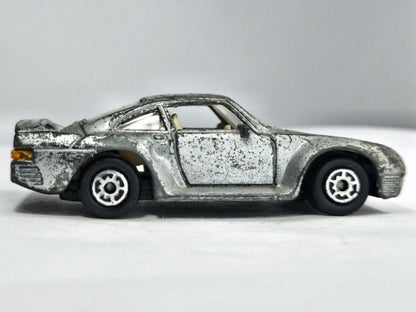 Porsche 959 MC Toy 1986 1:55 Luzak Srebrny Vintage Model – zdjęcie 4