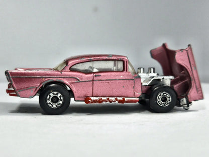 '57 Chevy Superfast Matchbox 1979 Różowy 1:64 Made in England – zdjęcie 4