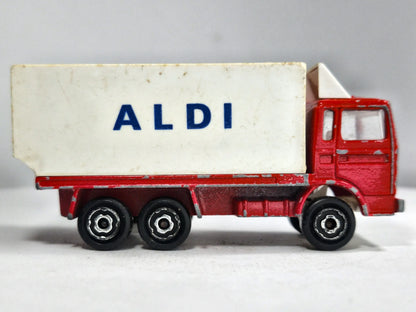Berliet Majorette 1:100 Made in France Ciężarówka ALDI Luzak Czerwony – zdjęcie 4