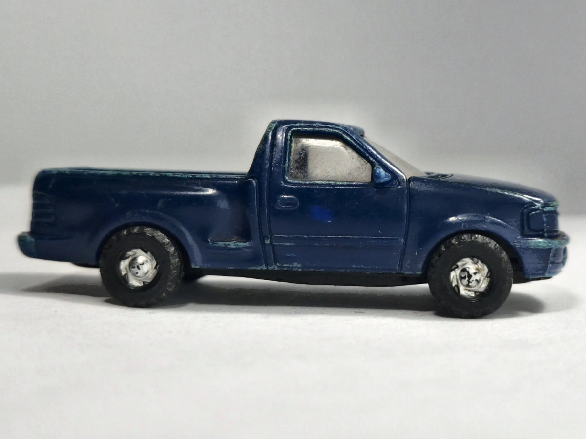 FORD F-150 PICKUP TRUCK, Kentoys 1999, Die cast, Niebieski, 1:64, Resoraki – zdjęcie 4