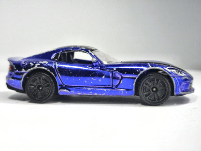 DODGE VIPER, Majorette 2016, Die cast REF:238B, Niebieski, 1:60, Resoraki – zdjęcie 4