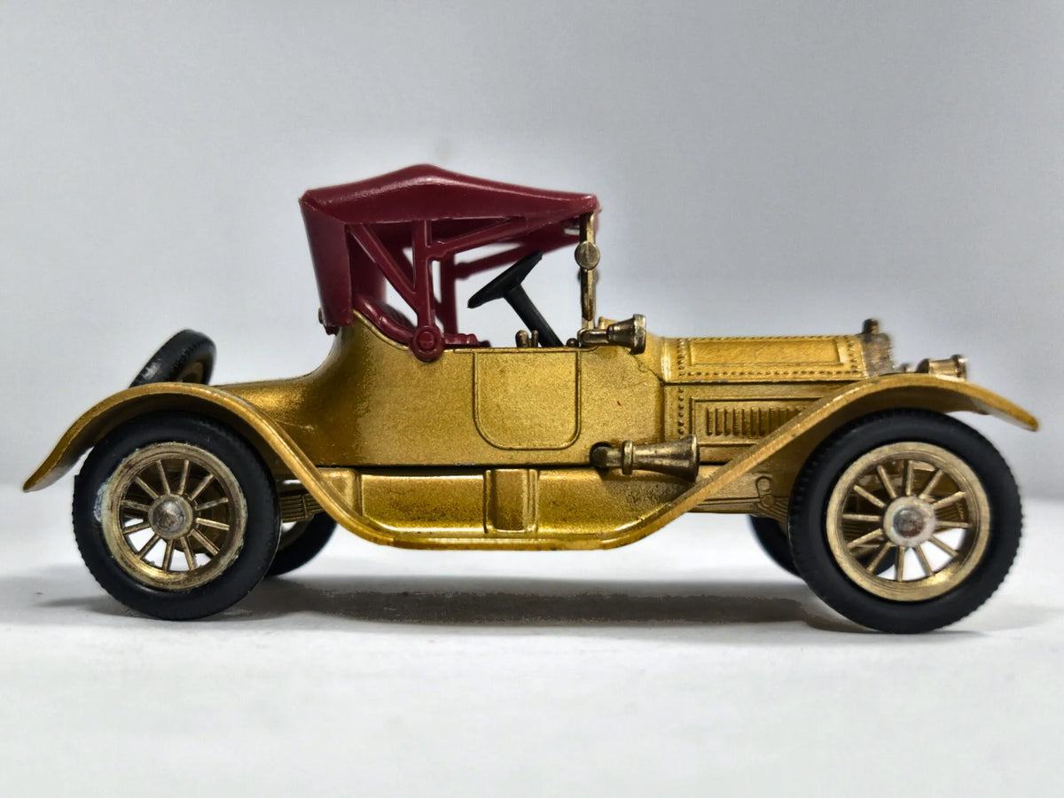 1913 Cadillac Models of Yeasteryear Matchbox Złoty 1:43 Made in England – zdjęcie 4