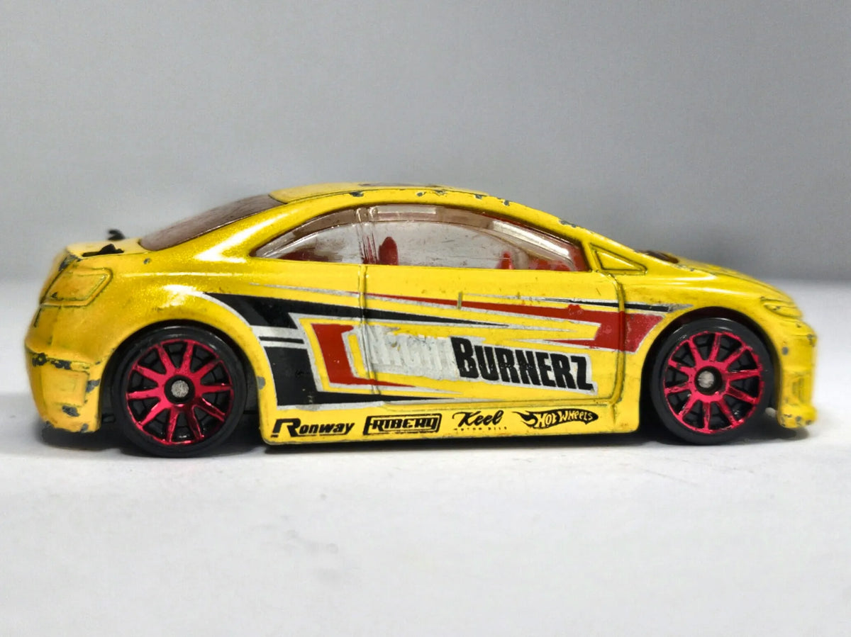 Honda Civic Si Hot Wheels 2006 First Editions 1:64 Luzak Żółty – zdjęcie 4