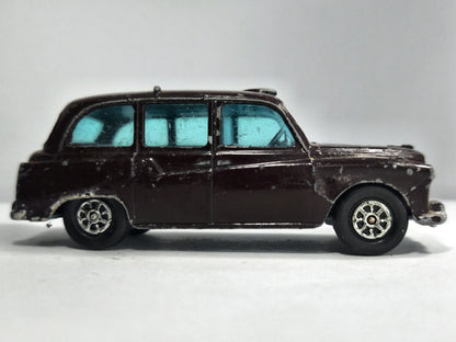 AUSTIN LONDON TAXI CAB Whizzwheels Corgi '70 Brąz. 1:34 Made in Gt Britain – zdjęcie 4