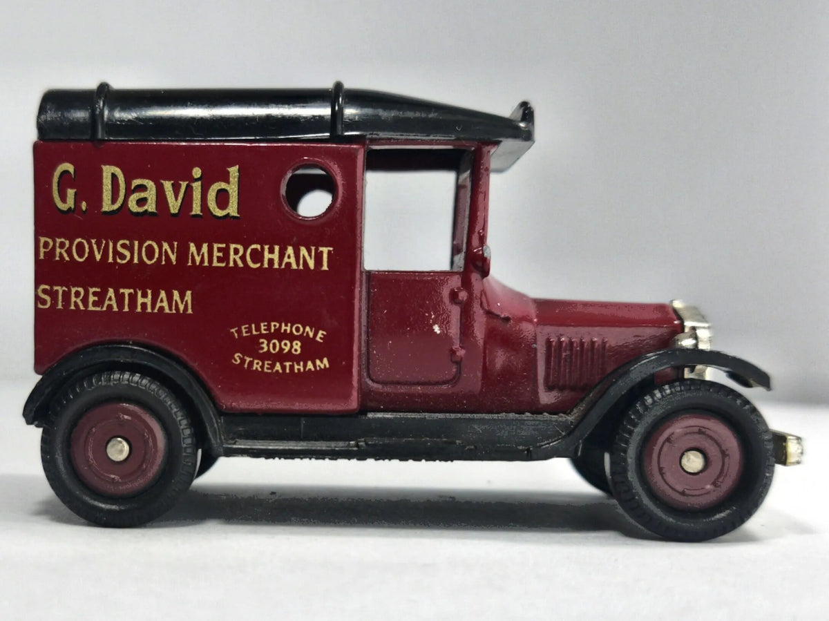 T Ford Van Corgi Bordowy 1:40 Made in Great Britain – zdjęcie 4