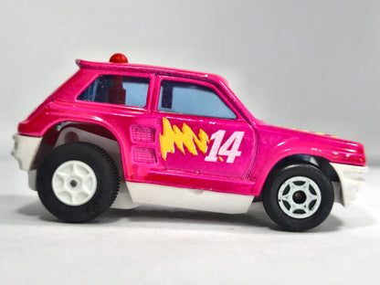 RENAULT 5 TURBO Majorette '80 Różowy 1:44 Made in France – zdjęcie 4