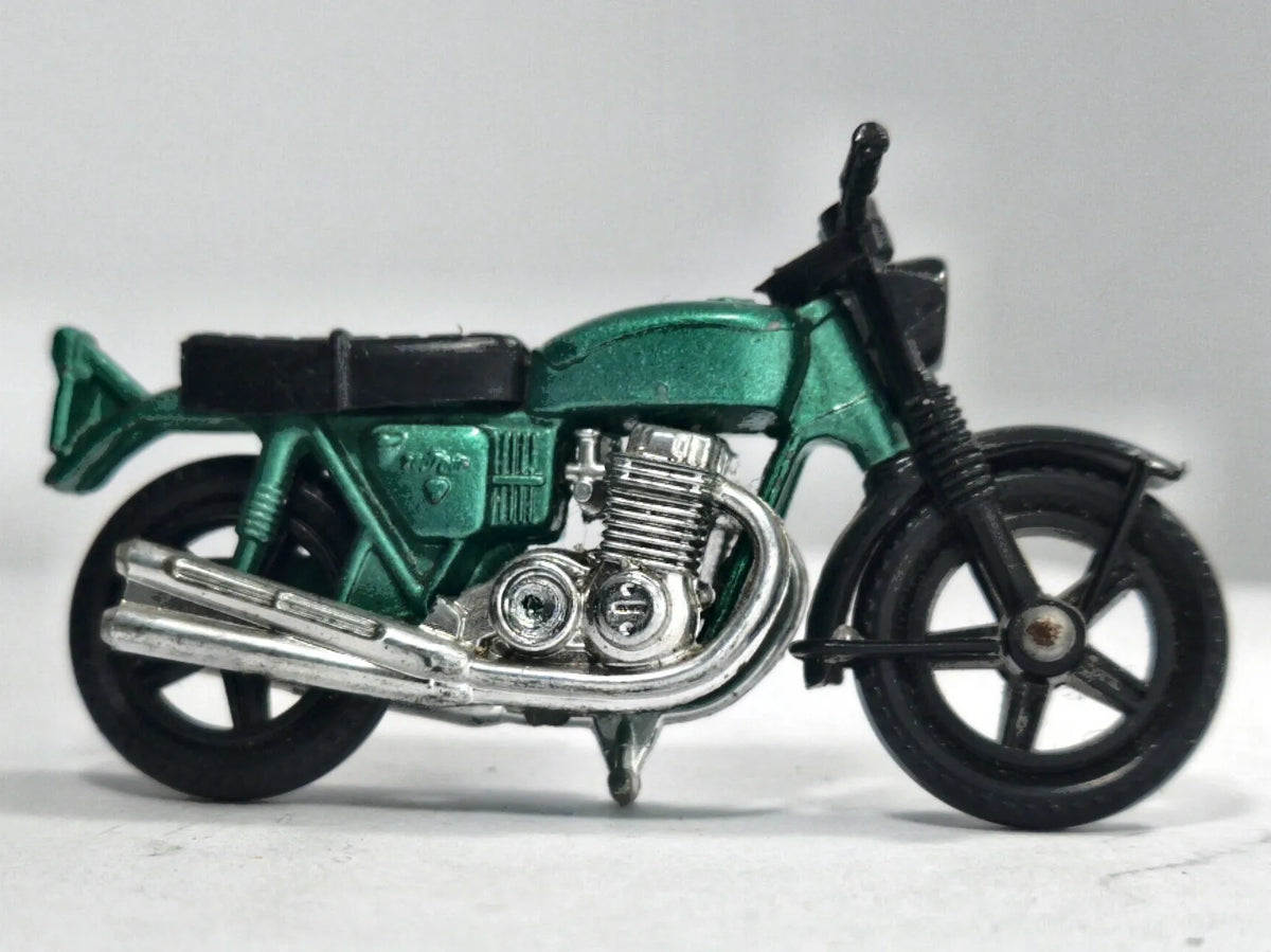 Motocykl HONDA RORA Matchbox 1974 Zielony 1:32 Made in England – zdjęcie 4