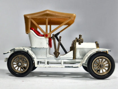 1909 Opel Coupe Matchbox '70 Biały 1:43 Made in England – zdjęcie 4