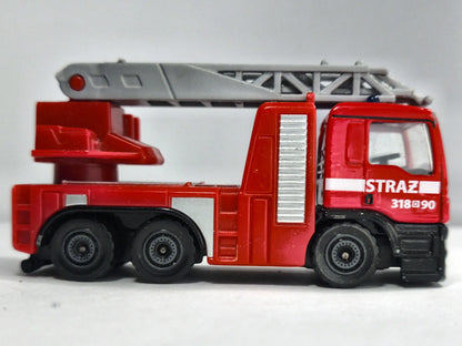 MAN TGS, STRAŻ POŻARNA, Majorette, Die cast REF:299F Czerwony 1:87 Resoraki – zdjęcie 4
