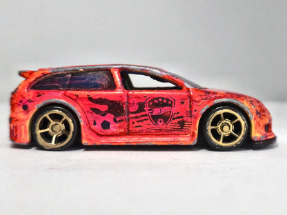 AUDACIOUS, Hot Wheels 2002, Die cast, Jaskrawy czerwony, 1:64, Resoraki – zdjęcie 4