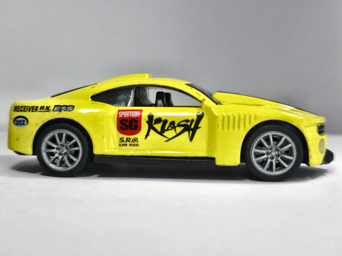 Jak CHEVROLET CAMARO, Klasch Sportgun SG, Die cast, Żółty, 1:55, Resoraki – zdjęcie 4