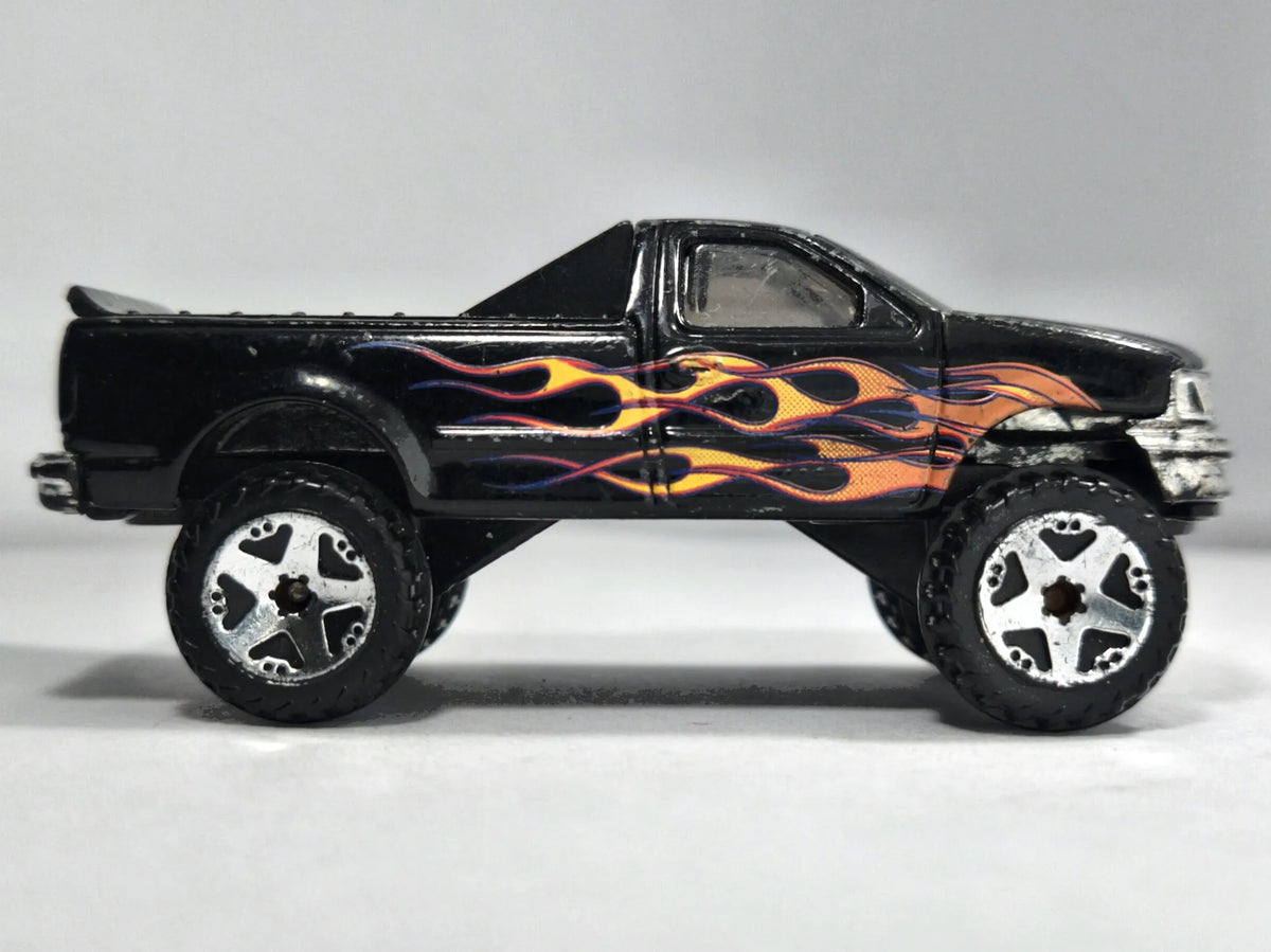 1997 FORD F-150 Pickup Hot Wheels 2007 Czarny 1:64 – zdjęcie 4
