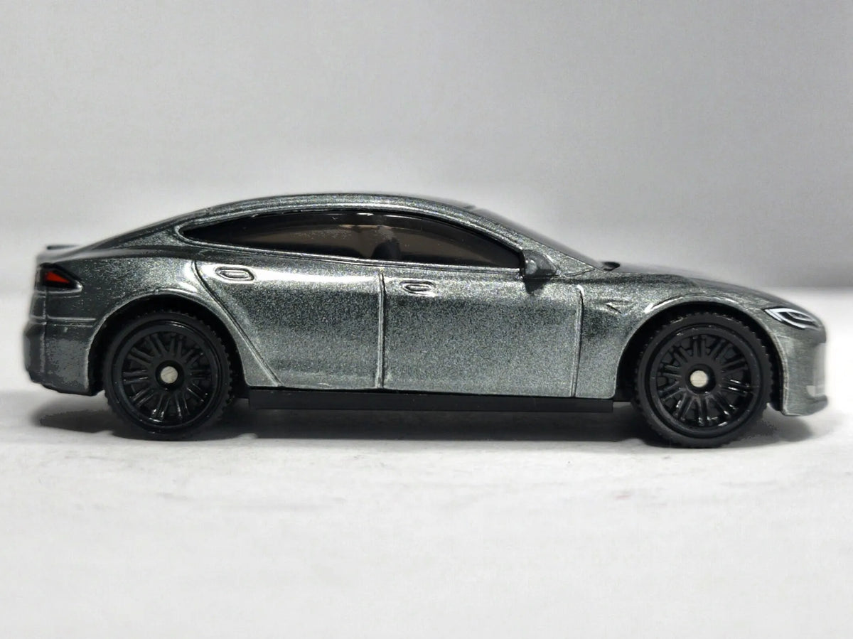 Tesla Model S Matchbox 2022 1:64 Grafitowy Samochód osobowy – zdjęcie 4