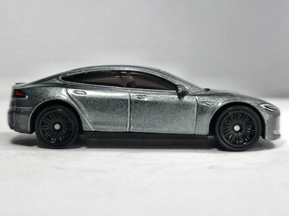 Tesla Model S Matchbox 2022 1:64 Grafitowy Samochód osobowy – zdjęcie 4