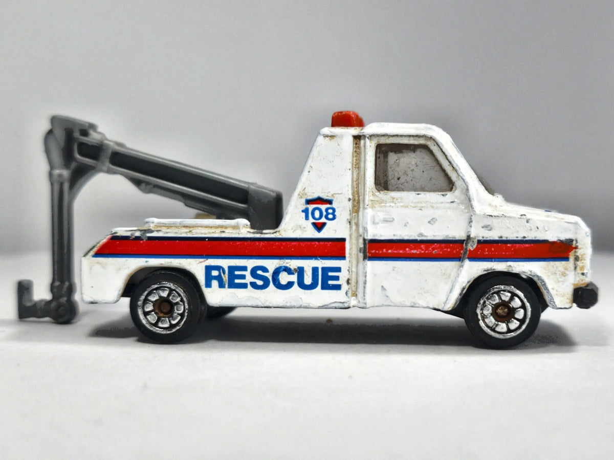 FORD TRANSIT WRECKER RESUCE POLICE, Corgi, Die cast, Biały, 1:64, Resoraki – zdjęcie 4