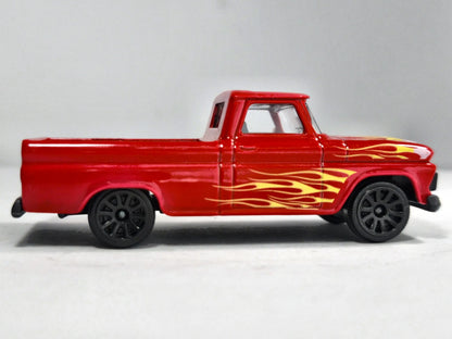 Chevrolet C10 Majorette 1:66 Pickup Czerwony Rod Squad – zdjęcie 4