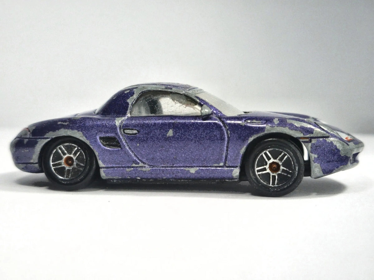 PORSCHE 986 BOXSTER, Realtoy, Die cast, Fioletowy, 1:58, Resoraki – zdjęcie 4