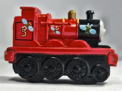 JAMES THE RED ENGINE #5, Thomas & Friends, Die cast, Czerwony 1:64 Resoraki – zdjęcie 4