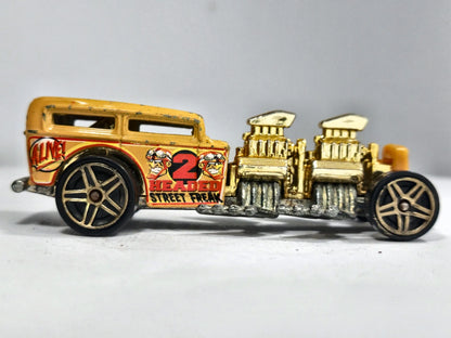 Way 2 Fast Hot Wheels 1996 1:64 Luzak Złoty 2xMetal 2 Headed Street Freak – zdjęcie 4