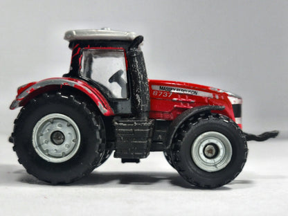 Traktor Massey Ferguson 8737 Majorette Czerwony 1:55 – zdjęcie 4