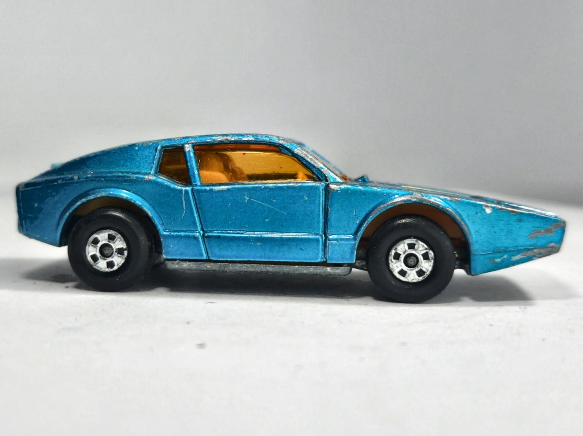 Saab Sonett III Superfast Matchbox 1973 Niebieski 1:55 Made in England – zdjęcie 4